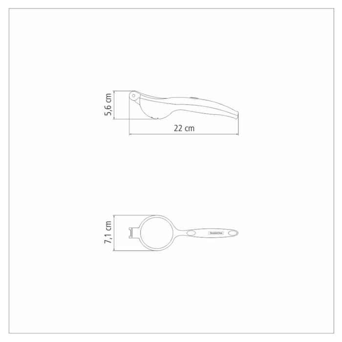 Espremedor de Limão em Zinco Prata Tramontina - 23cm - Madel Home