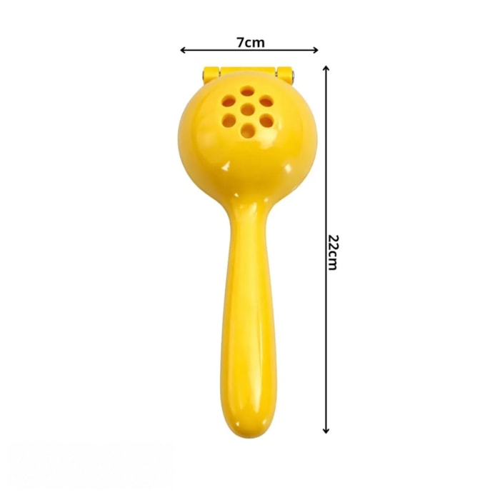 Espremedor de Limão Laranja em ABS Amarelo Baker's Secret - 22cm - Madel Home