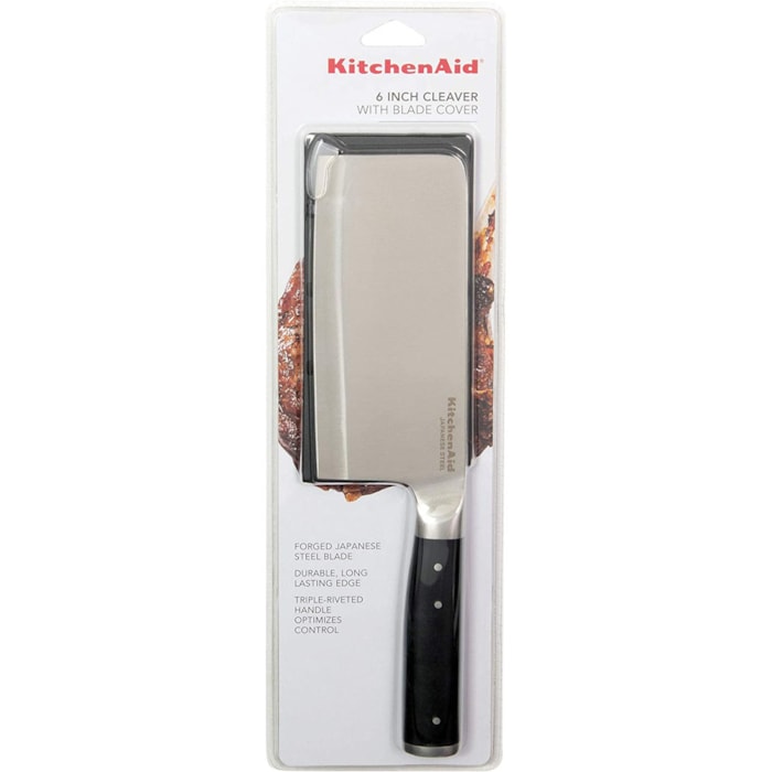 Faca Cutelo Forjada com Capa Protetora KitchenAid - 29cm - Madel Home