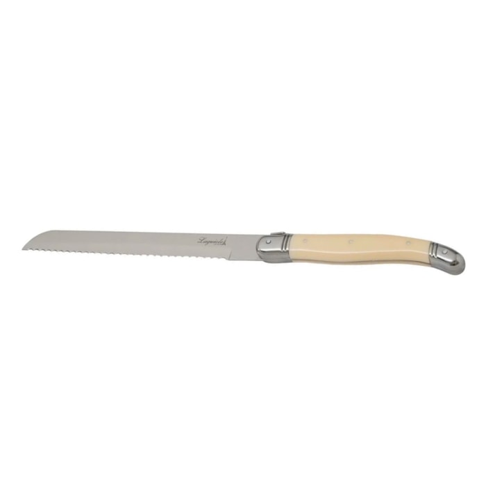 Faca de Pão em Inox Branco Laguiole La Tour - 35,5cm - Madel Home