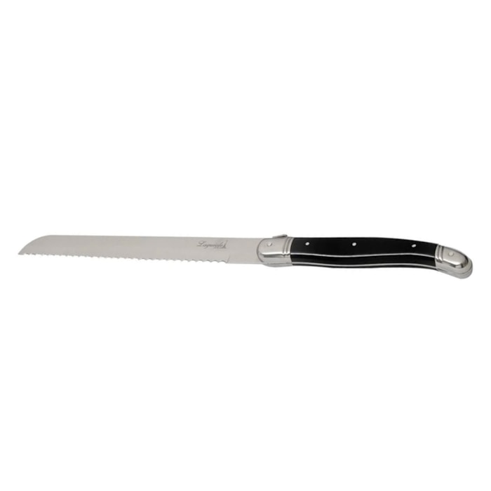 Faca de Pão em Inox Preto Laguiole La Tour - 35,5cm - Madel Home
