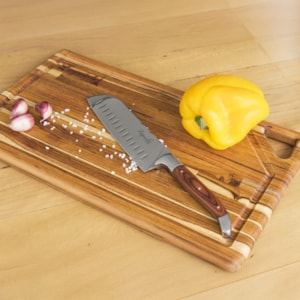 Faca do Santoku Ultra Premium em Inox e Madeira Laguiole La Tour