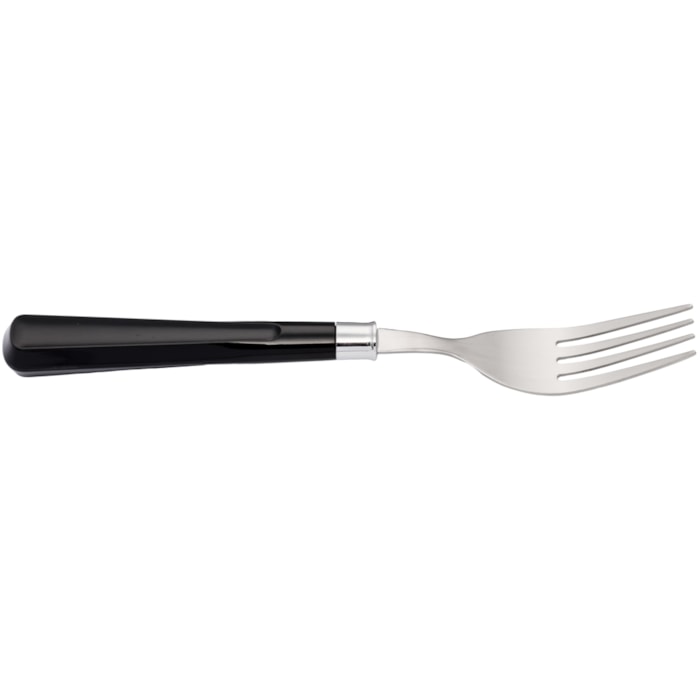 Faqueiro 24 Peças Inox com Cabo Preto - Madel Home