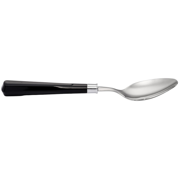 Faqueiro 24 Peças Inox com Cabo Preto - Madel Home