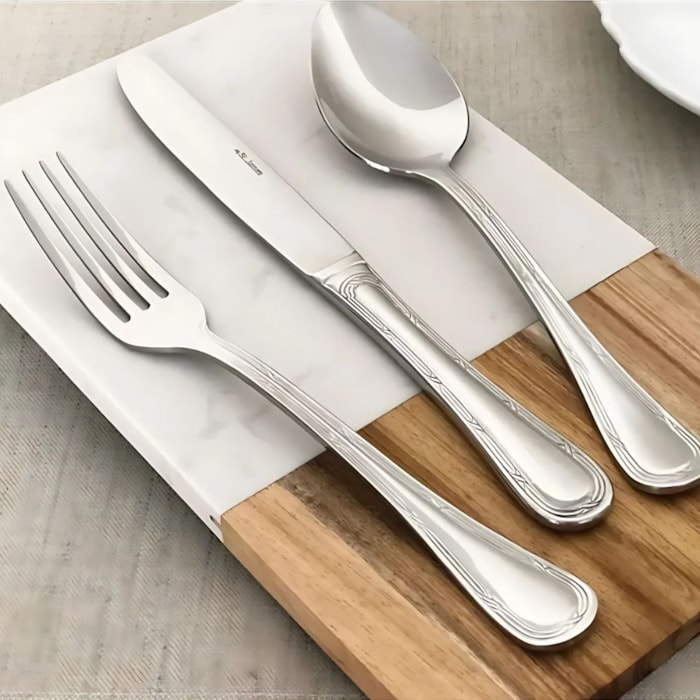 Faqueiro Lace 101 Peças Inox My St. James - Madel Home