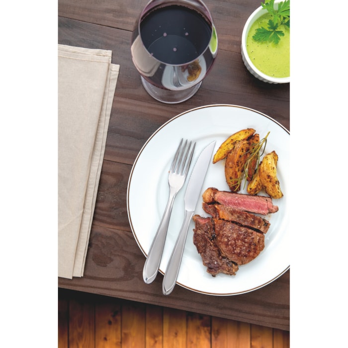 Faqueiro Laguna 36 Peças em Inox com Facas para Churrasco Tramontina - Madel Home