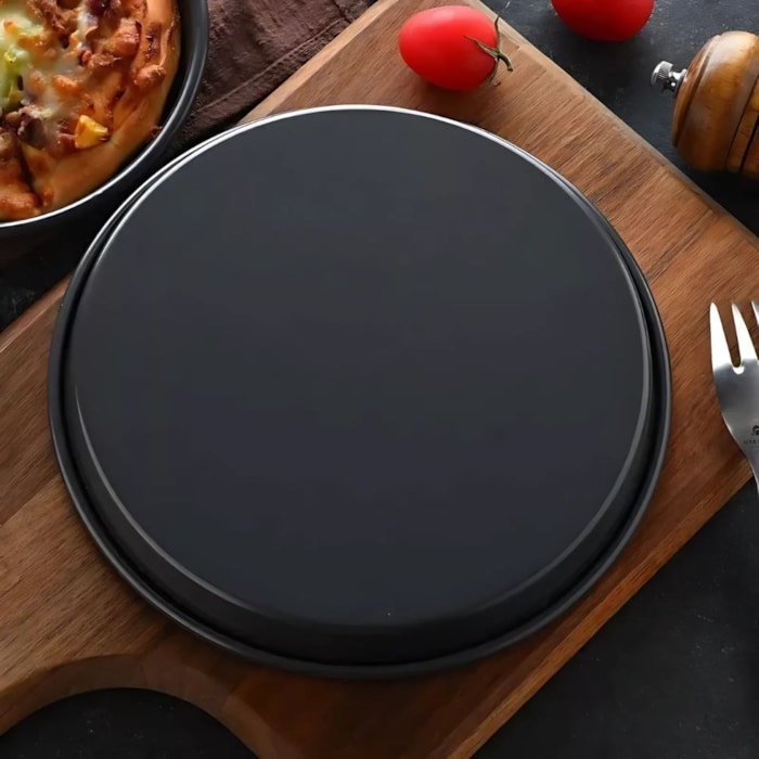 Forma Redonda Chef's Classic Alumínio Preto Cuisinart - 25cm - Madel Home