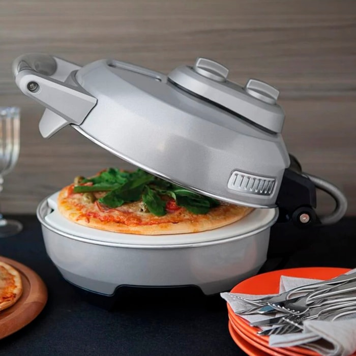 Forno Elétrico para Pizza em Carbono e Cerâmica 30 cm Tramontina by Breville - 220V - Madel Home