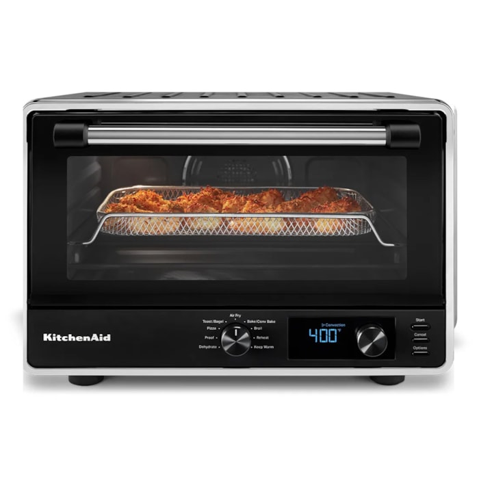 Forno Multifunções com Air Fryer Inox Black Matte KitchenAid - 110V - Madel Home