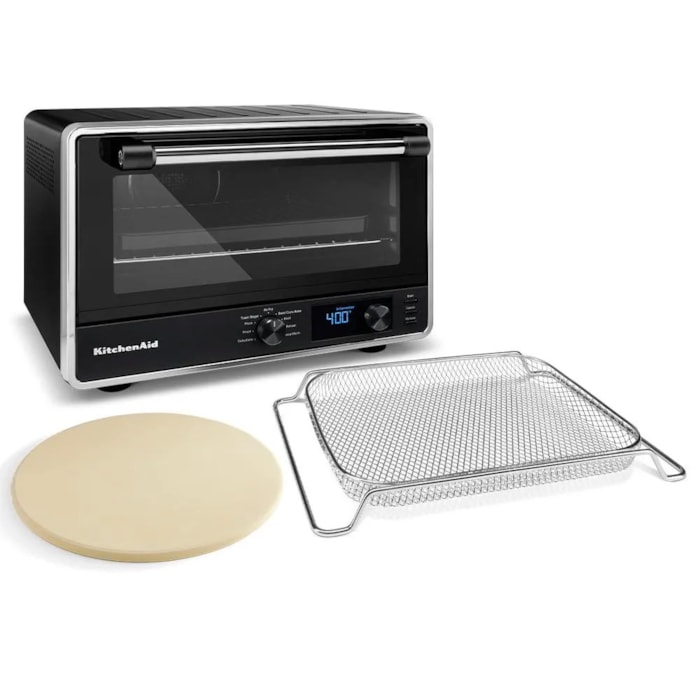 Forno Multifunções com Air Fryer Inox Black Matte KitchenAid - 110V - Madel Home