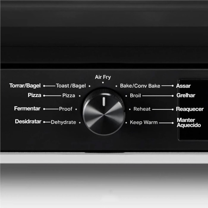 Forno Multifunções com Air Fryer Inox Black Matte KitchenAid - 110V - Madel Home