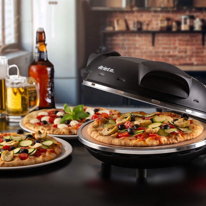 Forno Pizza Elétrico Pedra Refratária 1200W Ariete Preto - 127V - Madel Home