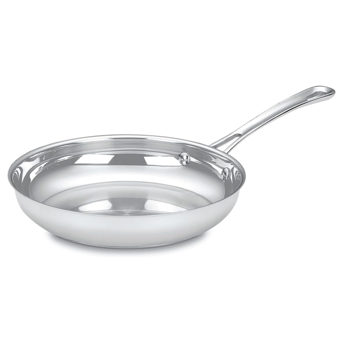 Frigideira Aço Inox Contour Prata Cuisinart - 25cm - Madel Home