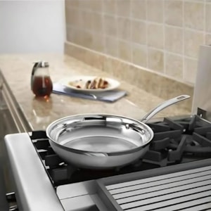Frigideira Aço Inox Contour  Prata Cuisinart - 25cm