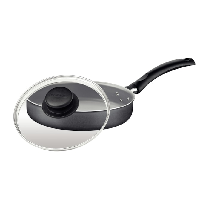 Frigideira Antiaderente Reta Turim Cinza Tramontina - 22cm - Madel Home