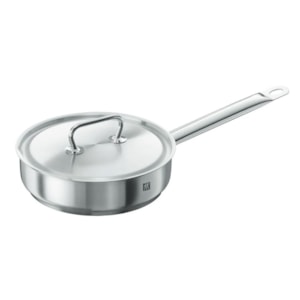 Frigideira com Tampa em Aço Inox Twin Classic Zwilling - 24cm