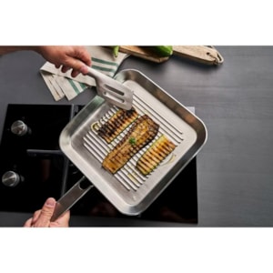 Frigideira de Aço Inoxidável Plus Quadrada Zwilling - 24cm