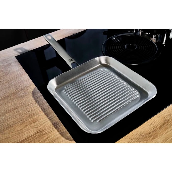 Frigideira de Aço Inoxidável Plus Quadrada Zwilling - 24cm - Madel Home