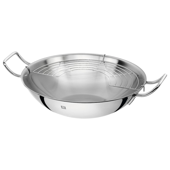 Frigideira Wok Com Tampa Vidro Plus Zwilling - 32cm - Madel Home