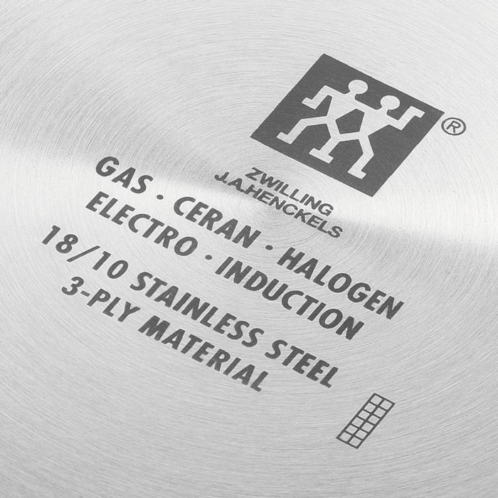 Frigideira Wok Com Tampa Vidro Plus Zwilling - 32cm - Madel Home