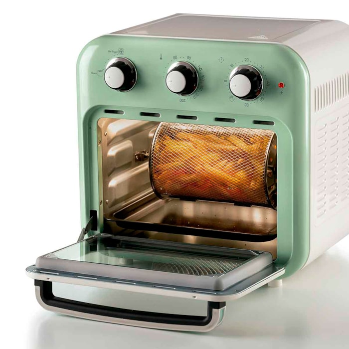 Fritadeira Air Fryer Oven Vintage 1200W 16L Verde Ariete - 220V - Madel Home