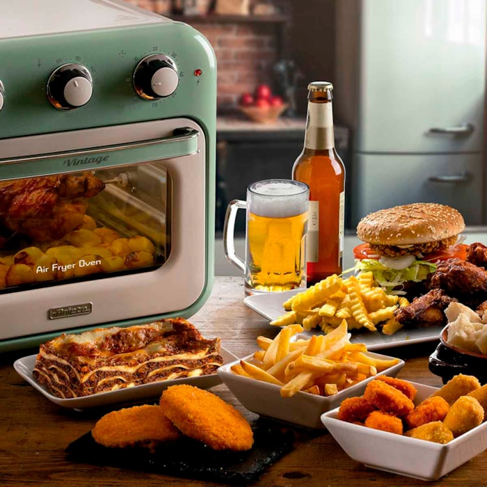 Fritadeira Air Fryer Oven Vintage 1200W 16L Verde Ariete - 220V - Madel Home