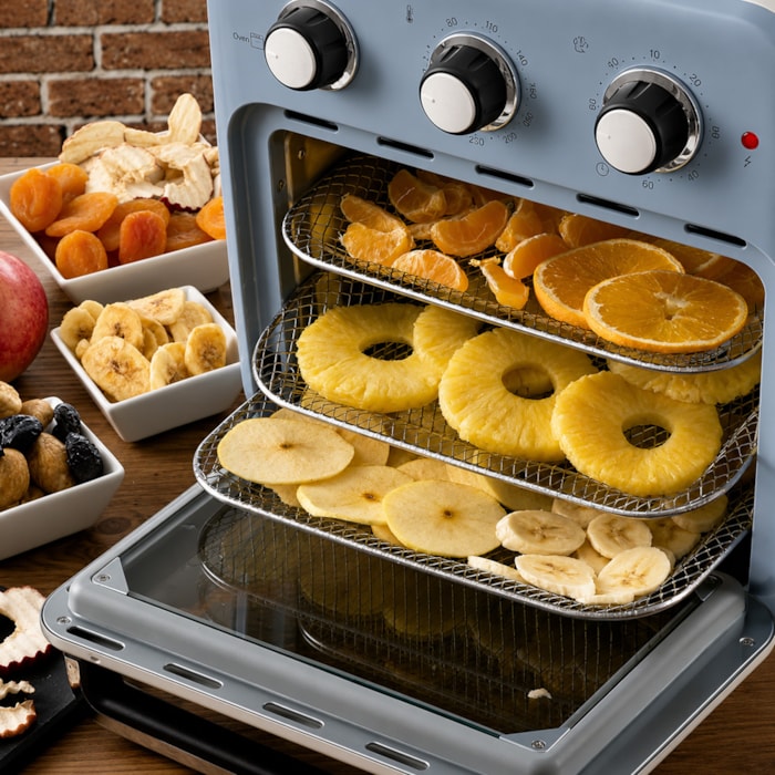 Fritadeira Air Fryer Oven Vintage Azul 1200W 16L Ariete - 127V - Madel Home