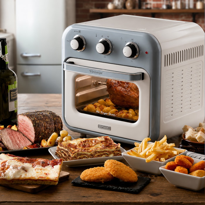 Fritadeira Air Fryer Oven Vintage Azul 1200W 16L Ariete - 220V - Madel Home