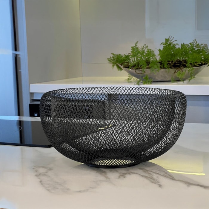 fruteira de Metal Preto - 29cm - Madel Home