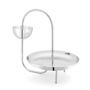 Fruteira Loops 2 Andares Prata St. James - 34cm