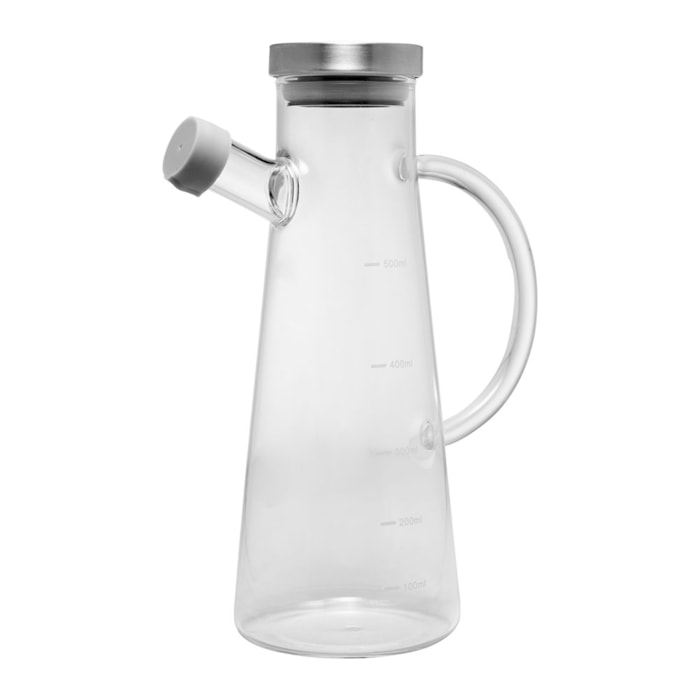 Galheteiro em Vidro Borossilicato com Tampa Slim Wolff - 500ml - Madel Home