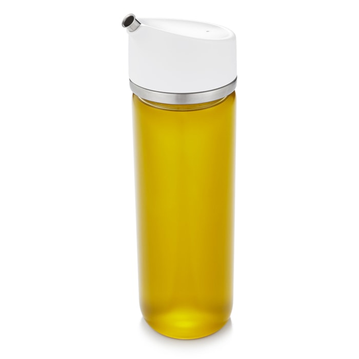 Garrafa de Azeite Vidro 355ml Oxo Transparente e Branco - Madel Home