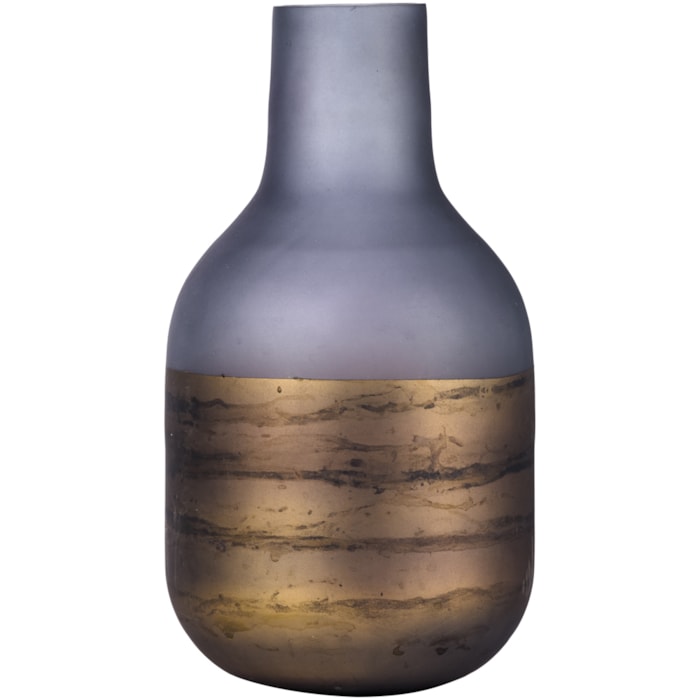 Garrafa de Vidro com Detalhe em Pintura Base - 28cm - Madel Home