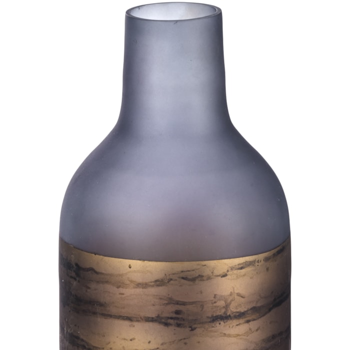 Garrafa de Vidro com Detalhe em Pintura Base - 28cm - Madel Home