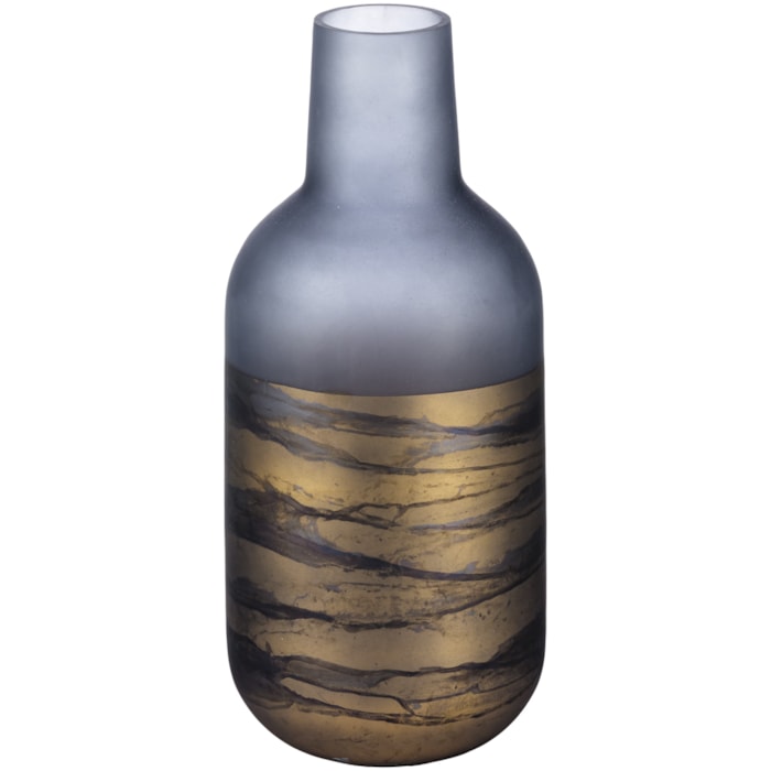 Garrafa de Vidro com Detalhe em Pintura Base - 36cm - Madel Home