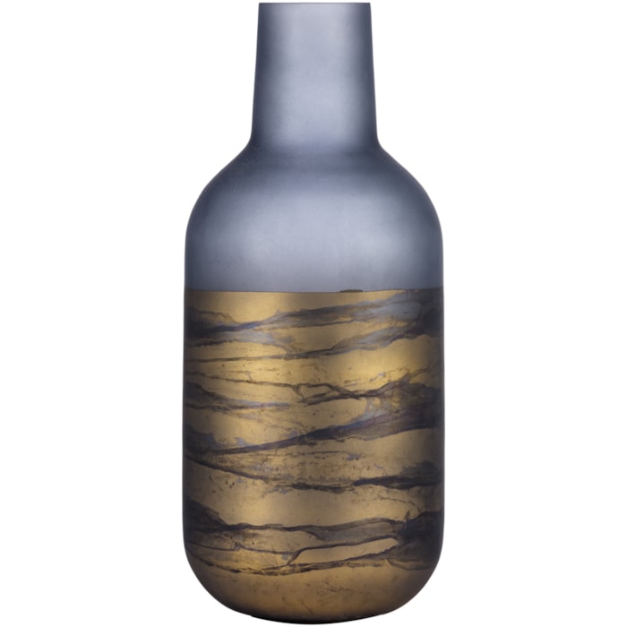 Garrafa de Vidro com Detalhe em Pintura Base - 36cm - Madel Home