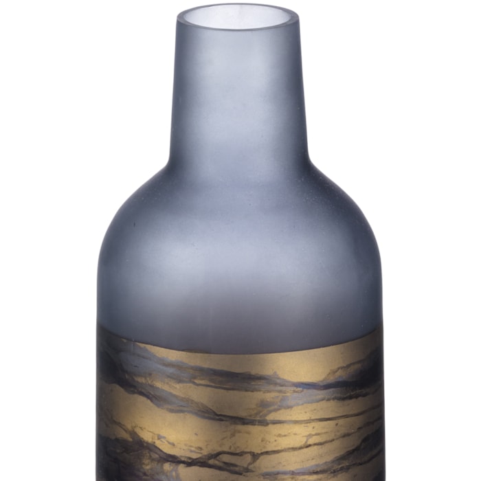 Garrafa de Vidro com Detalhe em Pintura Base - 36cm - Madel Home