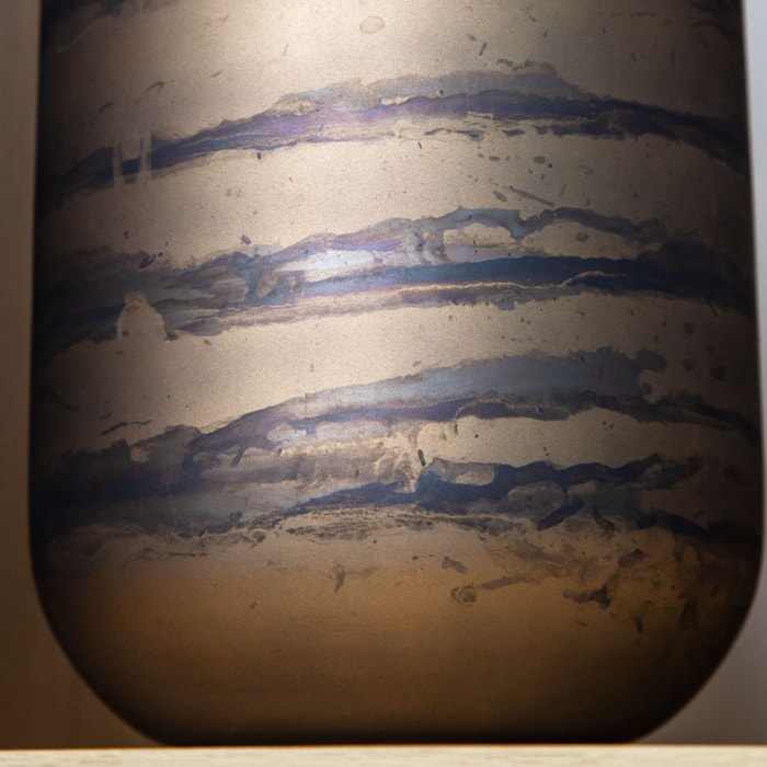 Garrafa de Vidro com Detalhe em Pintura Base - 36cm - Madel Home