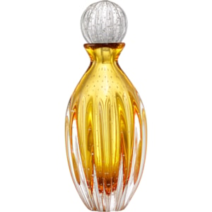 Garrafa Decorativa de Cristal Murano Âmbar  - 46cm