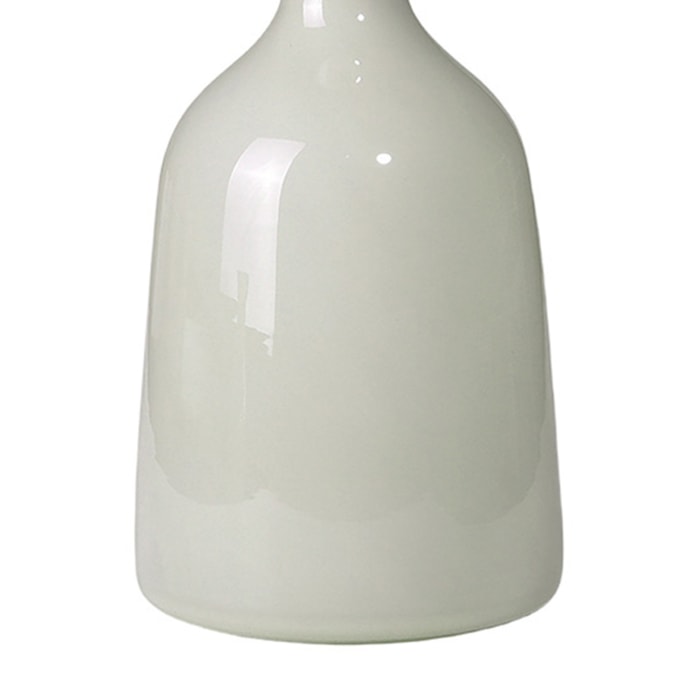 Garrafa Decorativa de Vidro Cinza Claro - 39cm - Madel Home
