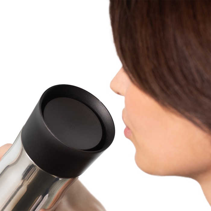 Garrafa Impulse Inox Prata e Preto WMF - 350ml - Madel Home