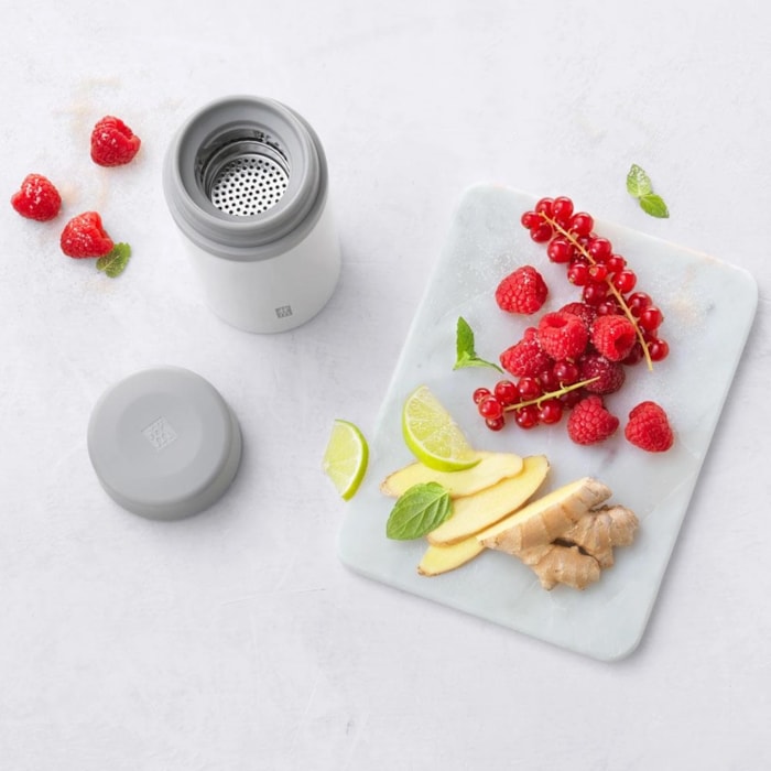 Garrafa Térmica Infusão de Chá e Frutas Branco Zwilling - 420ml - Madel Home