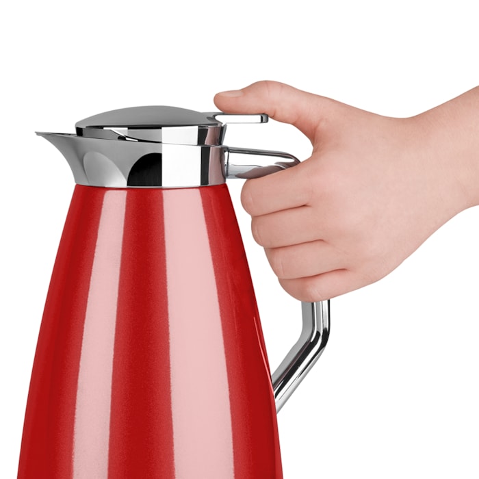 Garrafa Térmica Plaza Quick Tip Vermelho Emsa - 1L - Madel Home