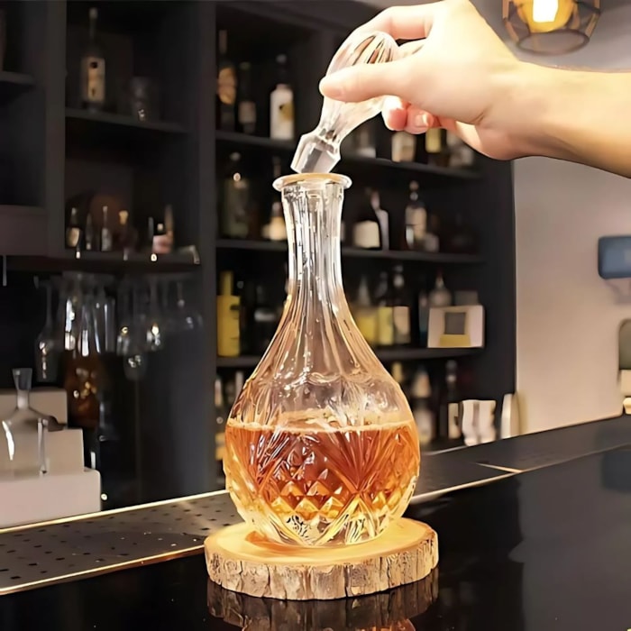 Garrafa Whisky Old Blend Cristal Ecológico 850ml Fracalanza - Madel Home