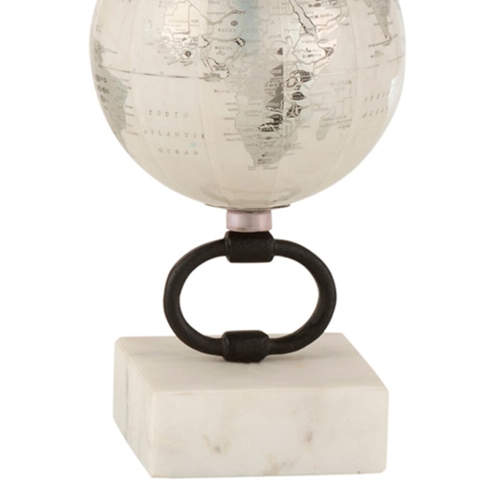 Globo Decorativo Base em Mármore - 20 cm - Madel Home