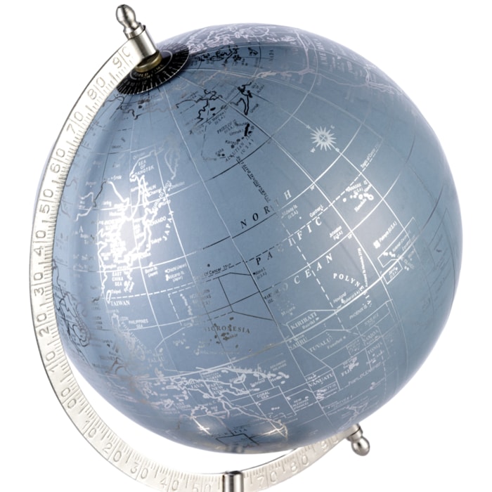 Globo Decorativo de Metal Mapa Mundi - 28cm - Madel Home