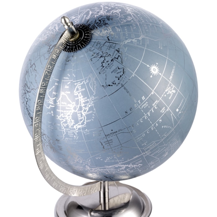 Globo Decorativo de Metal Mapa Mundi - 28cm - Madel Home