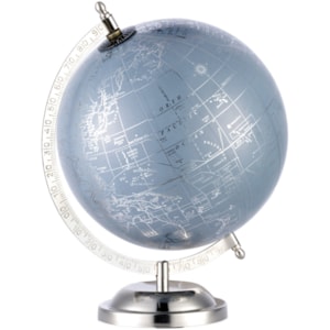 Globo Decorativo de Metal Mapa Mundi - 28cm