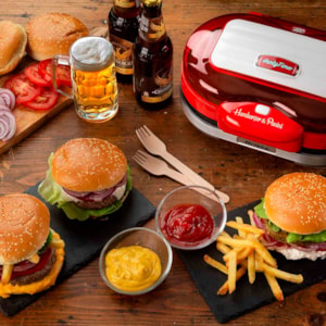 Grill Burguer Retrô Party Time 1200W Vermelho Ariete - 127V