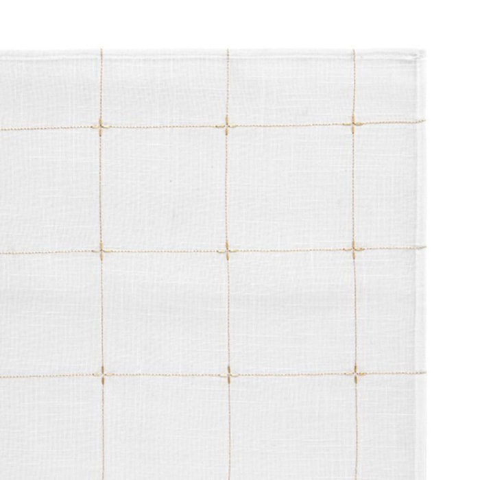 Guardanapo de Tecido Aspen Branco - 45x45cm - Madel Home